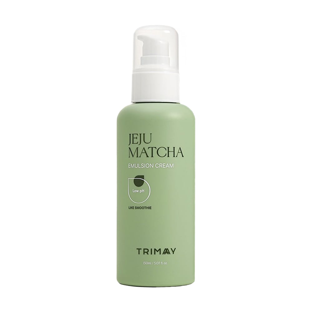 Заспокійливий крем-емульсія для обличчя Trimay Jeju Matcha Low Ph Emulsion Cream з матчею, 150 мл